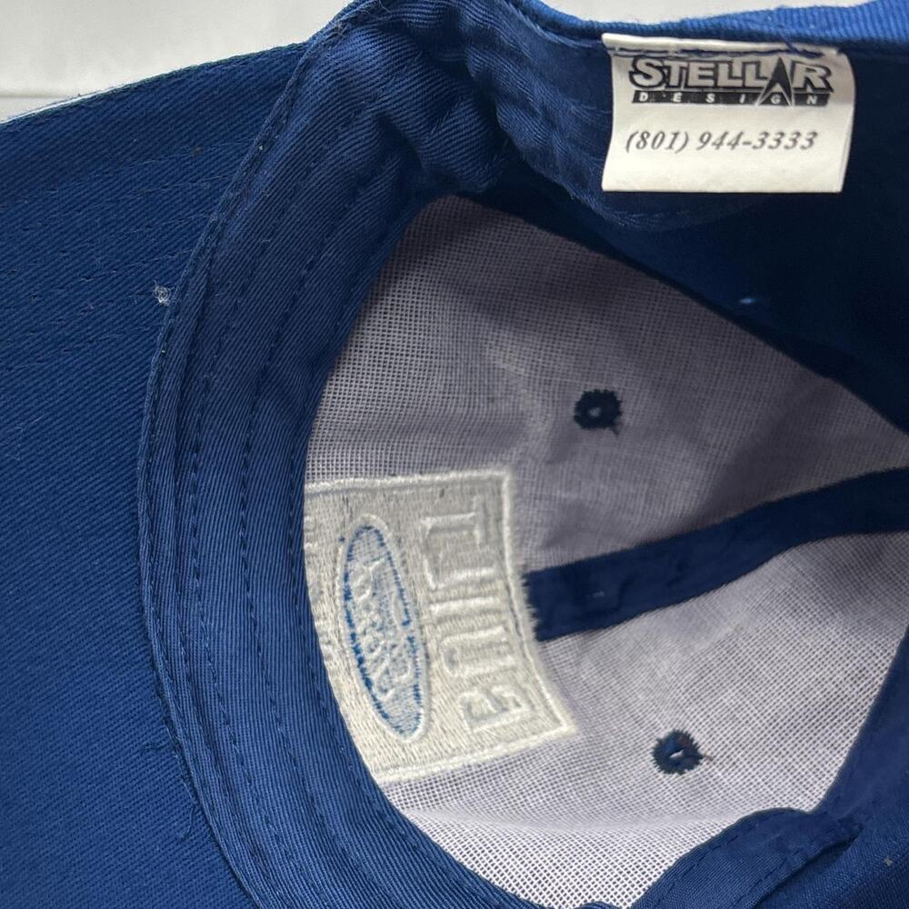 Ford Built Tough Hat Blue Strapback Workwear Dad Cap Trucker Style - Picture 7 of 7